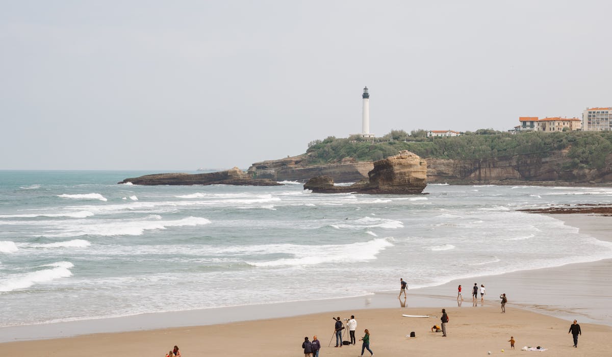 Vue sur l'ocean depuis Biarritz, Pays Basque