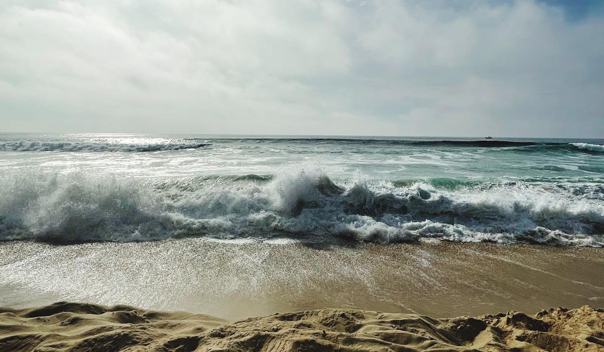 Plage de Biscarrosse, ocean Atlantique, Les Landes