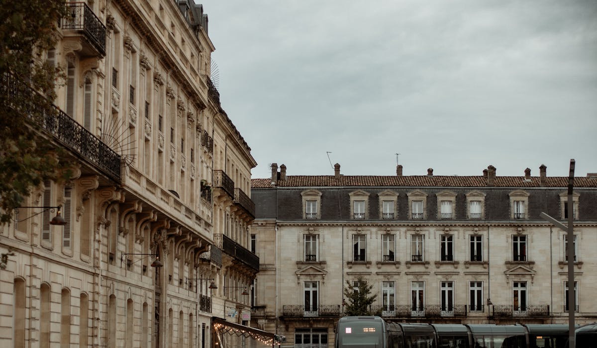Rue du centre-ville de Bordeaux, patrimoine UNESCO