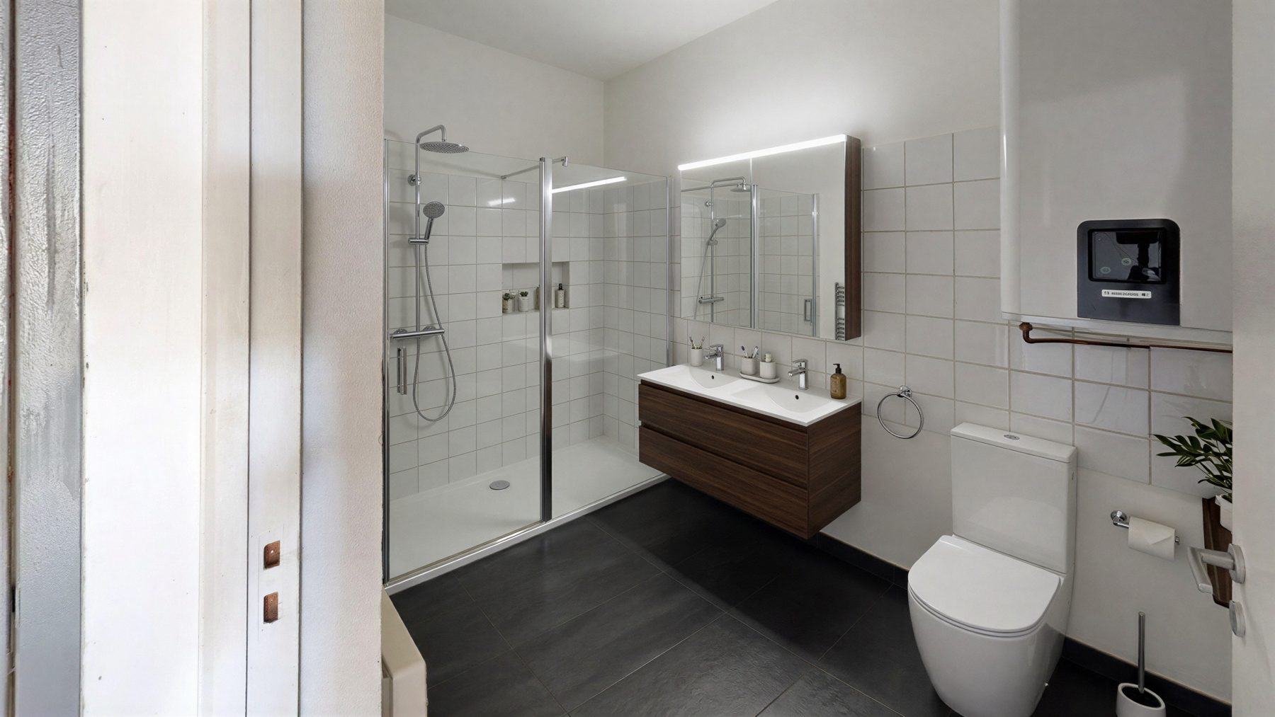 Salle de bains r&eacute;nov&eacute;e