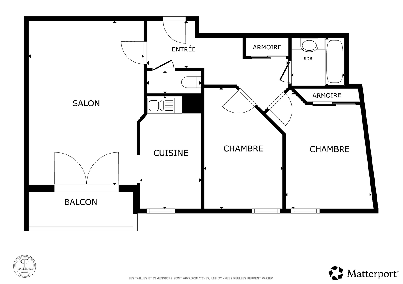 Le Victoria, Plan de l'appartement